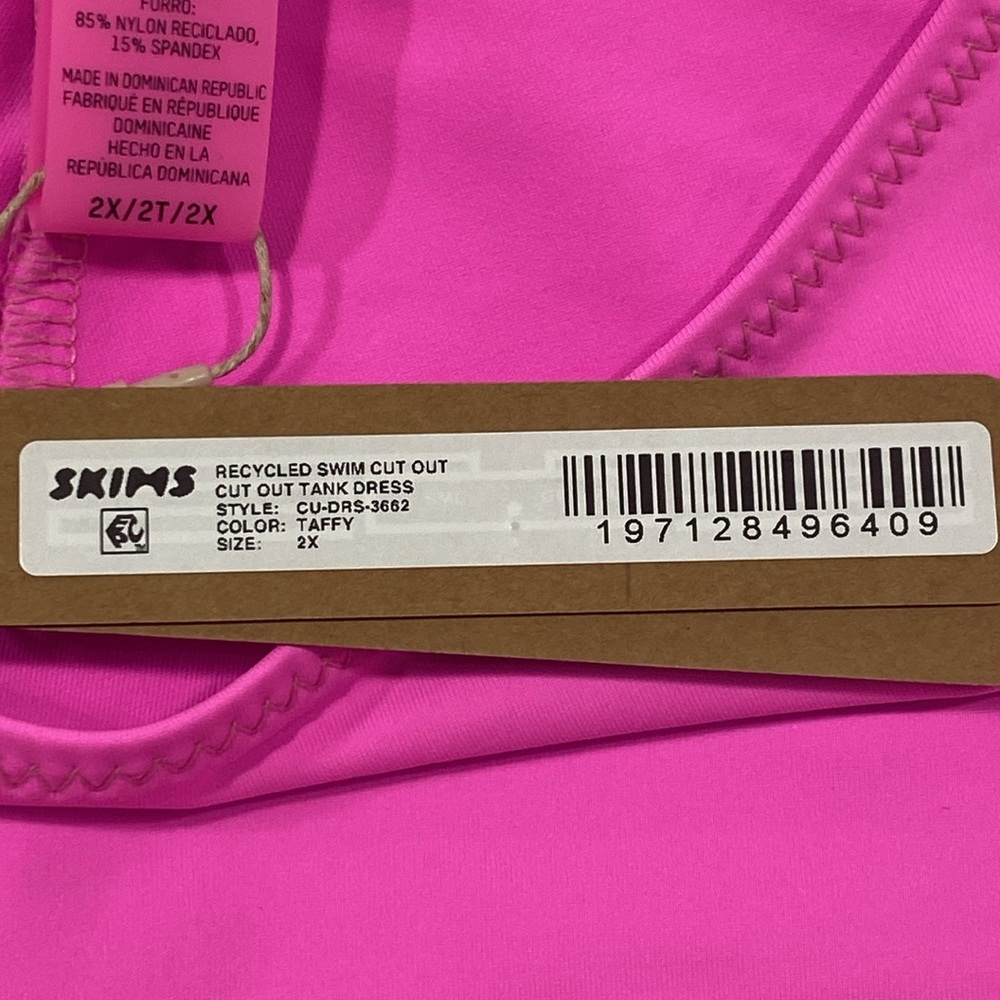 Skims Signature Swim Cut Out Tank Dress Women's NWT 3662 - Picture 6 of 8